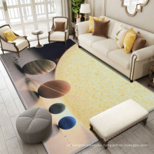 Carpet with abstract geometric  cartoon design